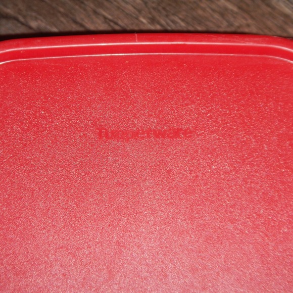 Tupperware Red Lid Container Rectangular Food Storage 2 Liter - Picture 4 of 10